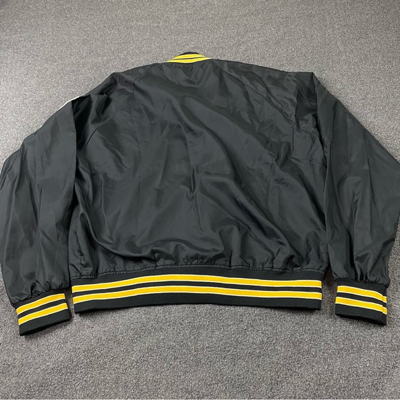 Vintage 80’s NFL Pittsburg Steelers Lightweight Bomber Jacket Men’s Size Large - Picture 9 of 13